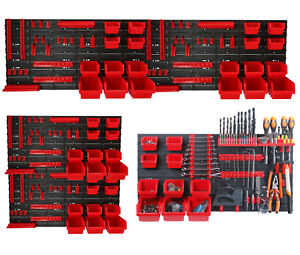 Werkzeugwand Set 1600x400 mm | 800x800 mm Werkstatt Lagersystem Lochwand Zubehör