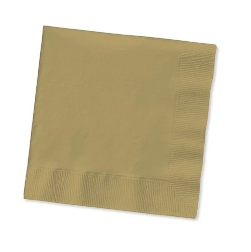 2-ply Paper Beverage Cocktail Napkins Bar Party Small - Solid Colors Disposable - Image 1 of 1