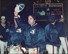 TONY LA RUSSA CHICAGO WHITE SOX 83 SIGNED AUTOGRAPHED 8X10 PHOTO W/ COA
