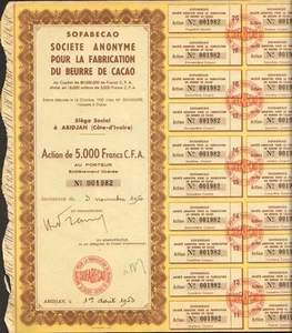 SOFABECAO, Fabrication de Beurre de Cacao (ABIDJAN COTE d'IVOIRE) (K) - Picture 1 of 1
