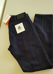 P/S BY PAUL SMITH MEN'S DARK NAVY DENIM BLENDED WITH LUREX TAPERED FIT - Picture 1 of 12