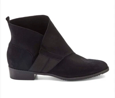 Botas femininas de madeira para berços de caminhada tamanho 7 couro camurça preto estreito $199 - Imagem 1 de 4