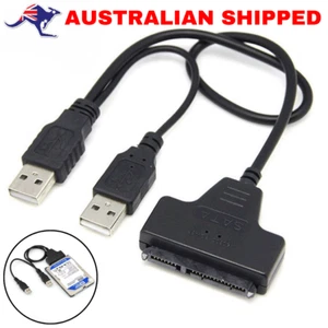 SSD Hard Converter Drive Disk SATA to USB 2.0 2.5 inch Adapter HDD Cable - Picture 1 of 3