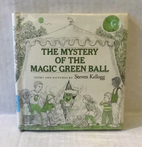 Vintage 1978 Mystery of the Magic Green Ball Steven Kellogg 1st Edition HC & DJ - Picture 1 of 5