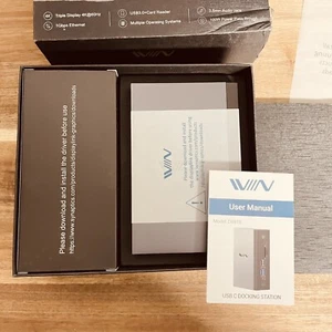 IVIIN D6919 Negro 4K@60Hz Pantalla Cuádruple USB-C HDMI Sistema de Acoplamiento - Imagen 1 de 3