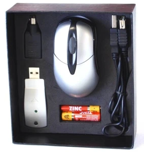 Metro RF Wireless Mini Optical 3 Button Scroll Mouse Left or Right Hand - Picture 1 of 2