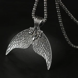 Necklace Alloy Mermaid Pendant Mermaid Tail Necklace - Picture 1 of 12