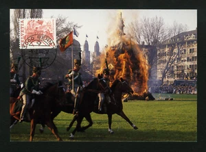 Switzerland 1984 FDC Postcard sc 633 Stamp Horse Race - Zurich - Picture 1 of 2