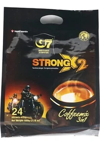 — G7 Strong X2 3 in 1 Instant Coffee — Roasted Ground Coffee Blend w/Non-dair... - Picture 1 of 4