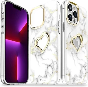 Marble Case Compatible with Apple iPhone 13 Pro Max (6.7"-inch), Heart Shape - Picture 1 of 8