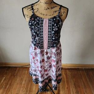 Maurices Women Multicolored Sleeveless Scoop Neck Paisley Boho Dress Size Medium - Picture 1 of 7