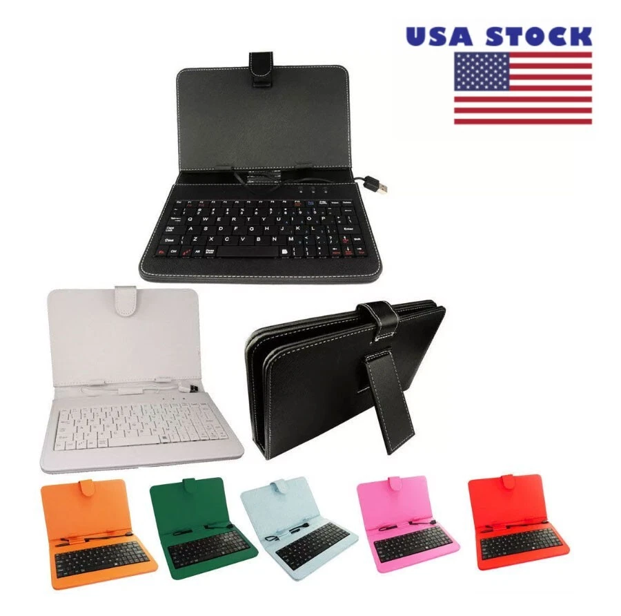 1pcs 9" Inch PU Case Keyboard case Random Color for 9" Tablet US Stock - Image 1 of 1