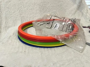 12 Pcs Obstacle Course Plastic Ring Set - Kids Exercise Plastic Approx 15.7” - Picture 1 of 8