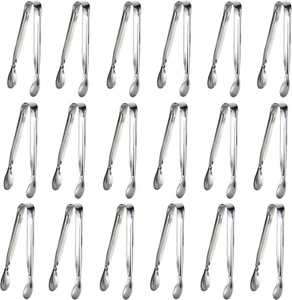 Mini Tongs for Appetizers, 5Inch Serving Tongs, Ice Tongs Appetizer Tongs,18PCS - Picture 1 of 7