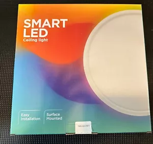 Set Of 2 Flush Mount Ceiling Lights, 12 inch RGB Ambient Compatible With Alexa - Bild 1 von 5