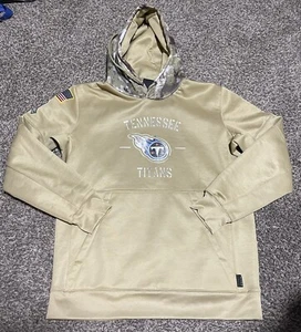 NFL Tennessee Titans Salute to Service On Field Hoodie Size Medium Distressed - Picture 1 of 4