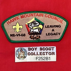Boy Scout CSP Hawk Mountain Council PA Woodbadge NE-VI-68 Patch F252B1 - Picture 1 of 2