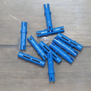 LEGO 6558 Bright Blue 3M Technic Connector Pin with Friction Ridges QTY 10 - Picture 1 of 2