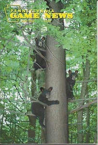 Pennsylvania Game News June 2002 cover by Terry Wills bear cubs up a tree - Bild 1 von 3