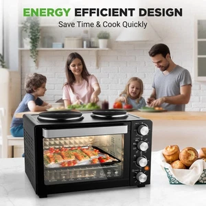 NEW NutriChef Multi-Function Convection Oven-Counter Top Rotisserie Toaster Oven - Picture 1 of 7