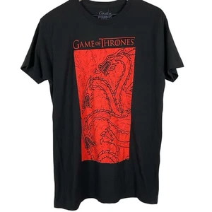 Camisa Negra Juego de Tronos Para Hombre Casa de Targaryen Dragón Talla Mediana - Imagen 1 de 11