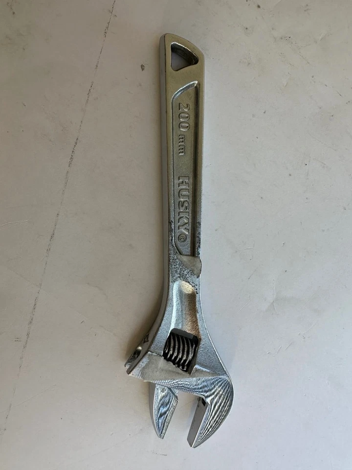Husky 200 mm (8 in) Adjustable Wrench – Chrome Steel – Lightly Used - Image 1 of 1