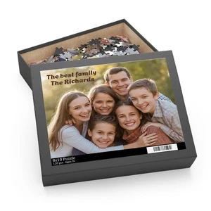 Personalisiertes Familienpuzzle - 120/252/500 Teile | Cherished Memories Spiele - Bild 1 von 4