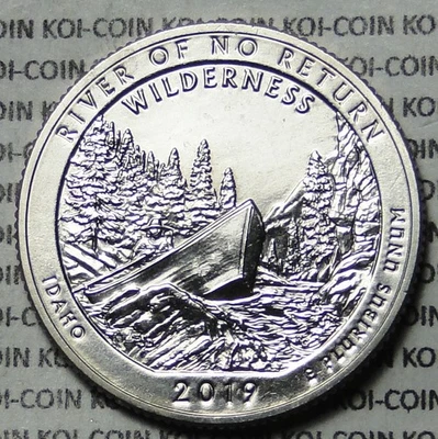 BU UNC US 2019 S Frank Church River of no Return ATB parks quarter 25 cent coins - Image 1 of 2