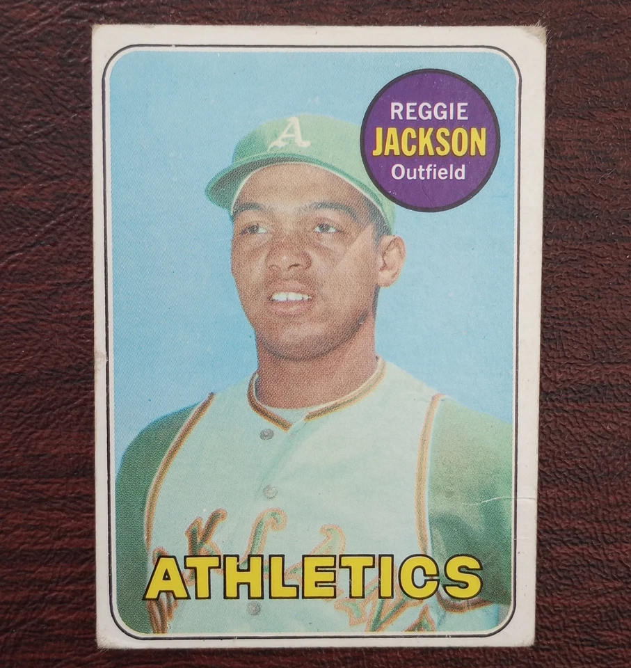 1969 Topps - Reggie Jackson #260 (RC) novato Oakland A's Salón de la fama Foto 1 de 4