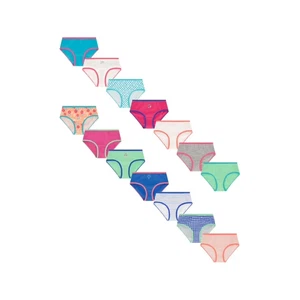Wonder Nation Girls Hipster Cotton Underwear 14-Pack Assorted Size 16 - Picture 1 of 13