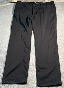 34 Heritage Charisma Jeans Mens 42x28 Black Straight Leg Denim Cotton Blend - Foto 1 di 12