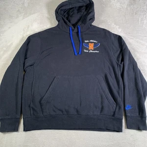 Sudadera con Capucha Nike Para Hombre Grande Negra Swoosh Escuela Secundaria Atletismo Equipo Campeones Sudadera - Imagen 1 de 13