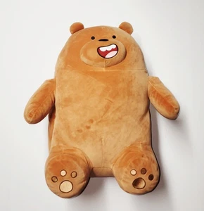 We Bare Bears X Miniso Life Griz Grizzly Peluche 18” Calentador de manos abrazable RARO USADO EN EXCELENTE ESTADO - Imagen 1 de 6