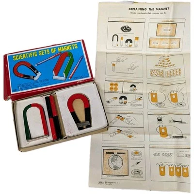 Винтажные научные наборы магнитов Shackman наука в коробке детская игрушка - Изображение 1 из 4