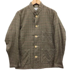 Visvim Coverall Shirt Wool Check Brown Men’s Jacket M Vs0001747 - Picture 1 of 9