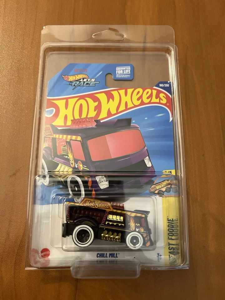 Camión de leche modificado Hot Wheels Treasure Hunt Purple Chill Mill V-8 Dragster Foto 1 de 4
