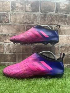 Botas de fútbol Adidas Glitch rosa FG talla Uk 8 raras - Imagen 1 de 12