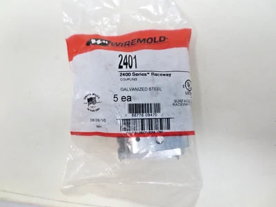 WIREMOLD/LEGRAND 2401 , 2400 Series Galvanized Coupling - Image 1 of 4