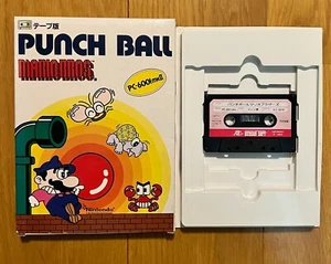 Mario Bros. Punch Ball PC-6001 VIntage Game Nintendo Hudson Soft 1984 No Manual - Picture 1 of 6