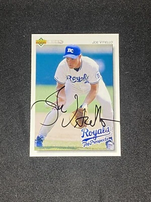 Joe Vitiello 1992 Upper Deck Minor League #309 Baseball City Royals Signed Card - Image 1 of 3