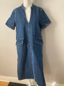 Baum Und Pferdgarten Kleid Blau Denim Midil Amita Taschen Lg Minimalist Utility - Bild 1 von 7