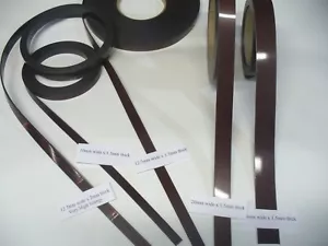 Nastro magnetico autoadesivo. 10, 12.7. 20, 25 mm di larghezza e 2 diversi punti di forza - Foto 1 di 9