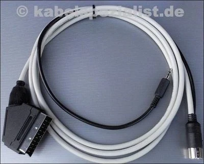Schneider CPC 464 / 6128  SCART TV  Kabel  1,0 Meter - Bild 1 von 3