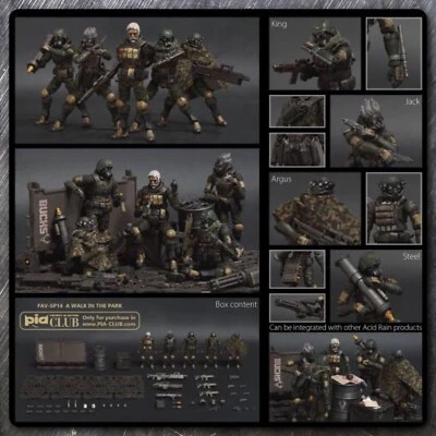 USA Acid Rain 3.75 1/18  A WALK IN THE PARK Bucks Team BOB gi joe Action Fig set - Изображение 1 из 4