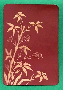 Spielkarten Einzelkarte alt antik LACK breit * BAMBUSBAUM * Kunst Design A - Bild 1 von 3