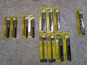 12 brocas DEWALT punto piloto ÓXIDO FERROSO ORO. NUEVO en tarjetas / 12 bits. - Imagen 1 de 9