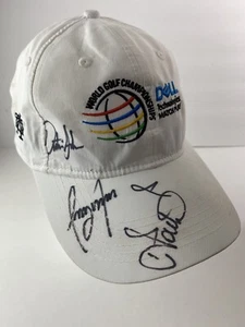 Dell World Golf Championships Signed Hat Dustin Johnson, Tony Finau, Ian Poulter - Picture 1 of 12