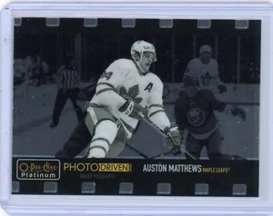 2020-21 O Pee Chee Platinum Auston Matthews Photo Driven - Toronto Maple Leafs - Picture 1 of 2