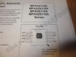 Freescale MPXHZ6115A6U pressure sensor - make your own Arduino weather station - Picture 1 of 6