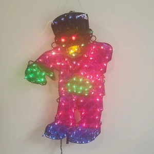 Vintage NOMA Holographic Light Up Frankenstein Halloween Decoration Lighted Prop - Picture 1 of 7